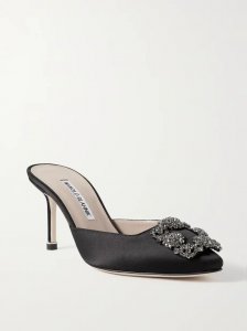 Hangisimu 70 embellished satin mules Hangisimu 70 embellished satin mules
