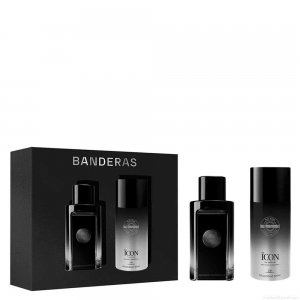 Kit Perfume Banderas The Icon The Parfum Masculino Eau de Parfum 100 ml + Desodorante Spray 150 ml Kit Perfume Banderas The Icon The Parfum Masculino Eau de Parfum 100 ml + Desodorante Spray 150 ml