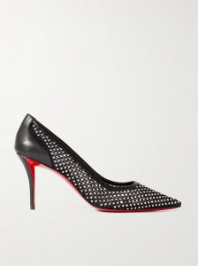 Apostropha 80 crystal-embellished mesh pumps Apostropha 80 crystal-embellished mesh pumps