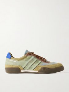 + Craig Green Squash Polta AKH printed mesh, suede and leather sneakers + Craig Green Squash Polta AKH printed mesh, suede and leather sneakers
