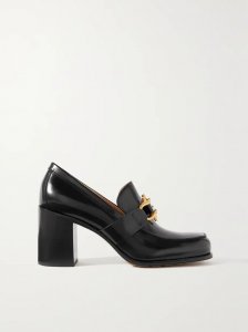 Monsieur embellished glossed-leather pumps Monsieur embellished glossed-leather pumps