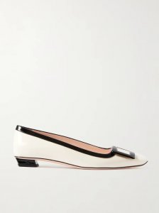 Belle Vivier two-tone patent-leather ballet flats Belle Vivier two-tone patent-leather ballet flats