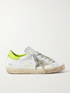 Superstar distressed leather sneakers Superstar distressed leather sneakers