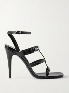 Divine horsebit-embellished leather sandals Divine horsebit-embellished leather sandals