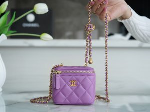 CHANEL HANDBAG purple CHANEL HANDBAG purple