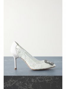 Hangisi 90 embellished corded lace pumps Hangisi 90 embellished corded lace pumps