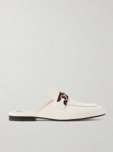 Princetown horsebit-detailed leather slippers Princetown horsebit-detailed leather slippers