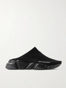 Speed printed recycled-knit mules Speed printed recycled-knit mules