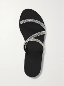 Polytimi Diamante crystal-embellished suede sandals Polytimi Diamante crystal-embellished suede sandals