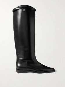 + NET SUSTAIN The Riding leather knee boots + NET SUSTAIN The Riding leather knee boots