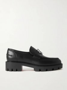CL Moc Lug 75 logo-embellished leather loafers CL Moc Lug 75 logo-embellished leather loafers