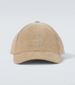 Stone IslandCompass cotton corduroy baseball cap Stone IslandCompass cotton corduroy baseball cap