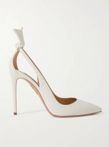 Bow Tie 105 cutout leather pumps Bow Tie 105 cutout leather pumps