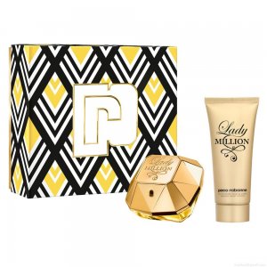 Kit Perfume Paco Rabanne Lady Million Feminino Eau de Parfum 80 ml + Creme Corporal 100 ml Kit Perfume Paco Rabanne Lady Million Feminino Eau de Parfum 80 ml + Creme Corporal 100 ml