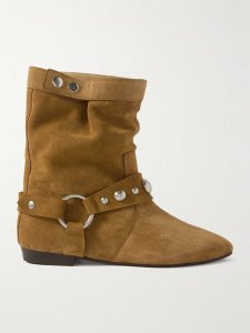 Stania studded suede ankle boots Stania studded suede ankle boots