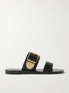 Rebecca leather slides Rebecca leather slides