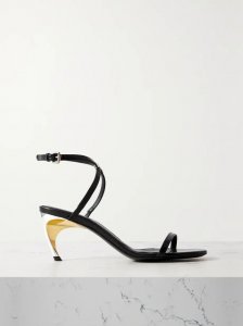 Armadillo embellished leather sandals Armadillo embellished leather sandals
