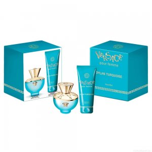 Kit Perfume Versace Dylan Turquoise Feminino Eau de Toilette 100 ml + Gel de Banho 100 ml Kit Perfume Versace Dylan Turquoise Feminino Eau de Toilette 100 ml + Gel de Banho 100 ml