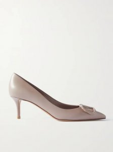VLOGO 60 embellished leather pumps VLOGO 60 embellished leather pumps