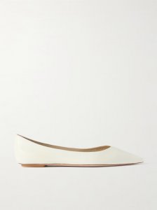 Emilia leather point-toe ballet flats Emilia leather point-toe ballet flats
