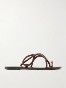 Laurie leather and gold-tone sandals Laurie leather and gold-tone sandals