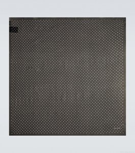 Saint LaurentPolka-dot silk georgette scarf Saint LaurentPolka-dot silk georgette scarf