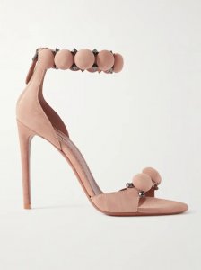 La Bombe 110 studded suede sandals La Bombe 110 studded suede sandals