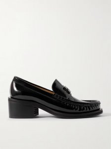 Butterfly recycled patent-leather loafers Butterfly recycled patent-leather loafers