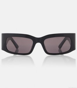 BalenciagaLogo rectangular sunglasses BalenciagaLogo rectangular sunglasses