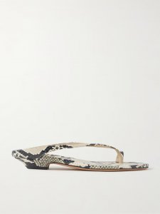 Marion snake-effect leather mules Marion snake-effect leather mules