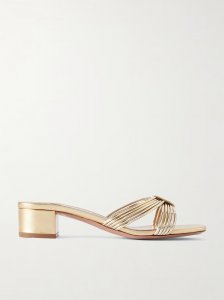 Film 35 metallic leather mules Film 35 metallic leather mules