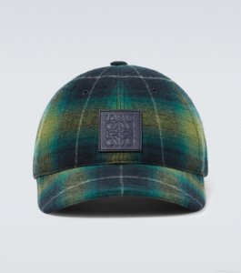 LoeweLogo tartan baseball cap LoeweLogo tartan baseball cap