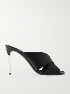 Satin mules Satin mules