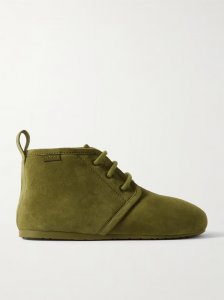 Lago shearling-lined suede ankle boots Lago shearling-lined suede ankle boots