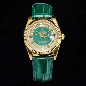 Rolex Datejust 36 Series, Model 118138, Green Enamel Dial with Starry Sky Motif Rolex Datejust 36 Series, Model 118138, Green Enamel Dial with Starry Sky Motif
