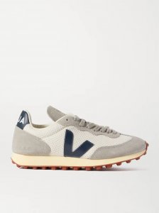 + NET SUSTAIN Rio Branco leather-trimmed suede and mesh sneakers + NET SUSTAIN Rio Branco leather-trimmed suede and mesh sneakers