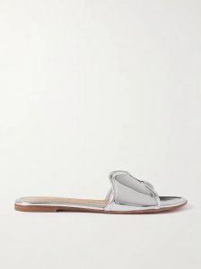 Mirrored-leather slides Mirrored-leather slides