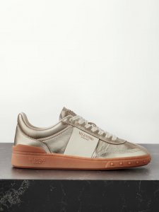 Upvillage two-tone metallic leather sneakers Upvillage two-tone metallic leather sneakers