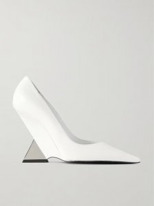 Cheope patent-leather and silver-tone pumps Cheope patent-leather and silver-tone pumps