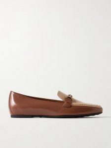 Gomma embellished two-tone leather loafers Gomma embellished two-tone leather loafers