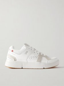 The Roger Clubhouse faux suede-trimmed faux leather sneakers The Roger Clubhouse faux suede-trimmed faux leather sneakers
