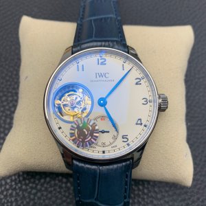 Universal Portugal 44 Series Tourbillon Precision Steel White Plate Universal Portugal 44 Series Tourbillon Precision Steel White Plate
