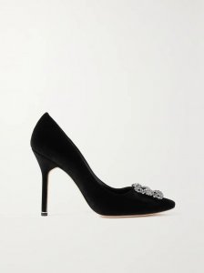 Hangisi 105 embellished velvet pumps Hangisi 105 embellished velvet pumps
