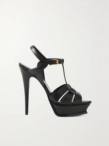 Tribute woven leather platform sandals Tribute woven leather platform sandals