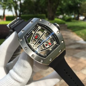 Richard Mille RM59-01 Stainless Steel Black Skeleton Dial Watch Richard Mille RM59-01 Stainless Steel Black Skeleton Dial Watch