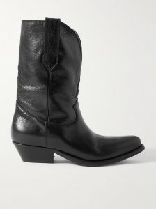 Low Wish Star textured-leather cowboy boots Low Wish Star textured-leather cowboy boots