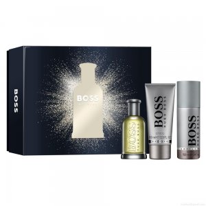 Kit Hugo Boss Bottled Masculino Eau de Toilette 100 ml + Gel de Banho 100 ml + Desodorante 150 ml Kit Hugo Boss Bottled Masculino Eau de Toilette 100 ml + Gel de Banho 100 ml + Desodorante 150 ml