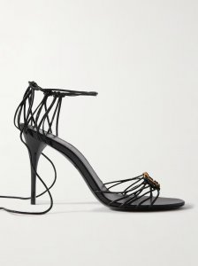 Babylone embellished knotted leather sandals Babylone embellished knotted leather sandals