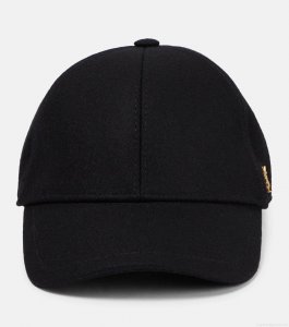 Saint LaurentWool-blend felt baseball cap Saint LaurentWool-blend felt baseball cap