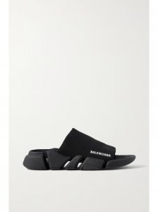 Speed 2.0 logo-print stretch-knit slides Speed 2.0 logo-print stretch-knit slides